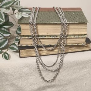 Vintage Multi-chain Silver Necklace